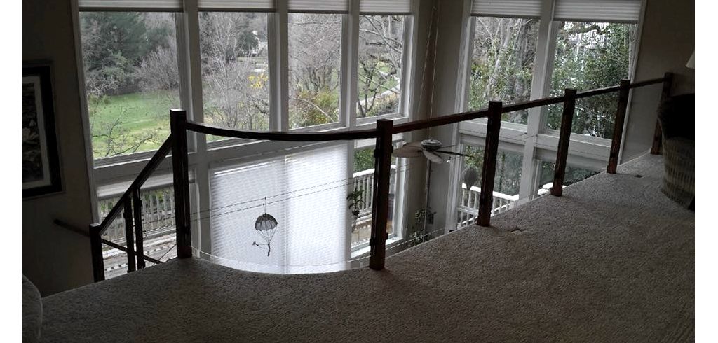 interior glass railing